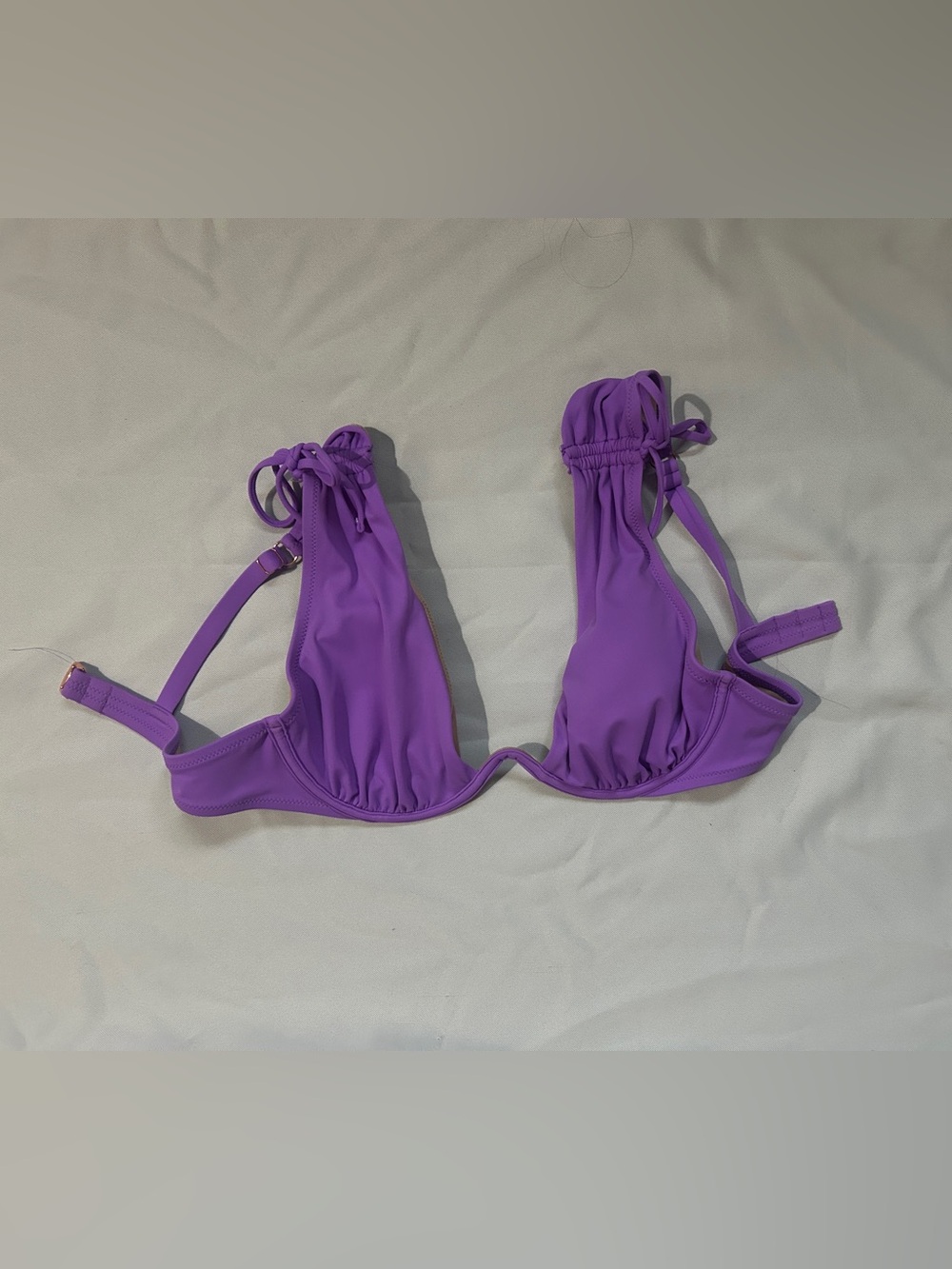 Target Purple Triangle Bikini Top with Adjustable Straps